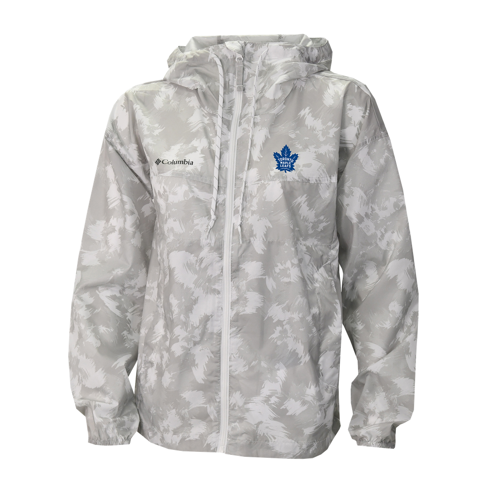  Toronto Maple Leafs Columbia Women's Flash Challenger Omni-Shade Full-Zip Windbreaker Jacket - White